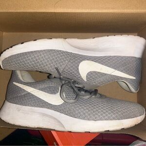 Gray Nike sneaker